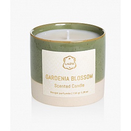 Gardenia Blossom Ceramic Glazed Candle