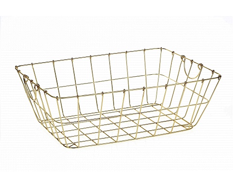 Gold Metal Basket XL