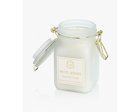 White Jasmine Glass Candle